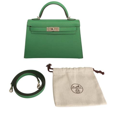 hermes kelly mini green|hermes mini kelly cost.